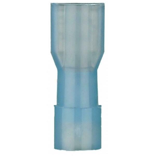 Install Bay 16/14-Gauge Nylon Female Quick Disconnect .187 Blue, 100PK BNFD187F